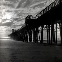 The Pier, B&W