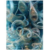 Waving Blue Spirals