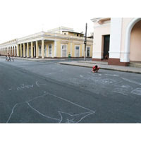 Boy Street Drawing